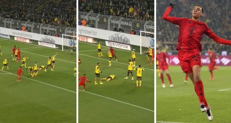 Borussia Dortmund y Bayern Múnich empataron por la Bundesliga con gol de Jamal Musiala.