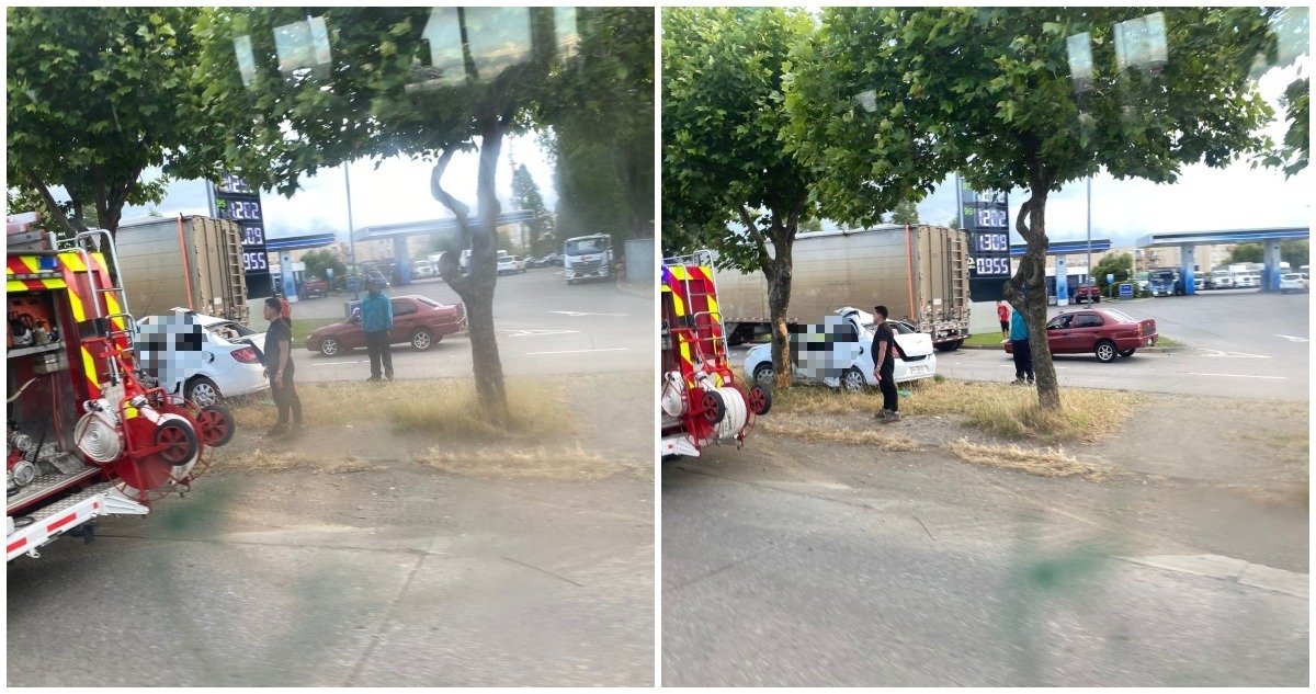 Conductor grave tras chocar con árbol en autopista Concepción – Talcahuano