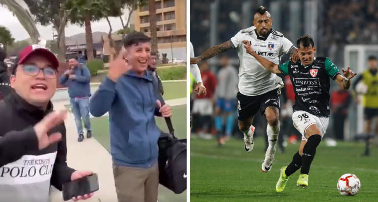 Hinchas de Colo Colo se toman la ciudad de Copiapó.