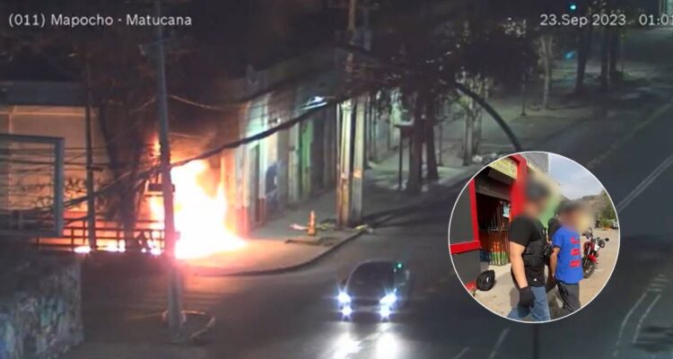Detienen a dos integrantes de Los Pulpos por extorsión e incendio contra comerciantes en la RM