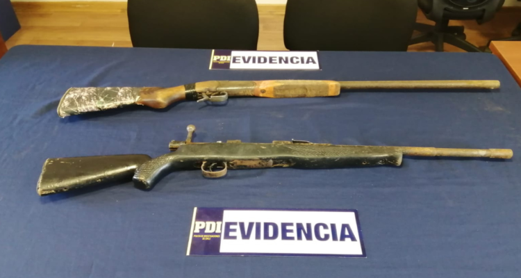 Encuentran fusil y escopeta en zona rural de Pocuno en Cañete