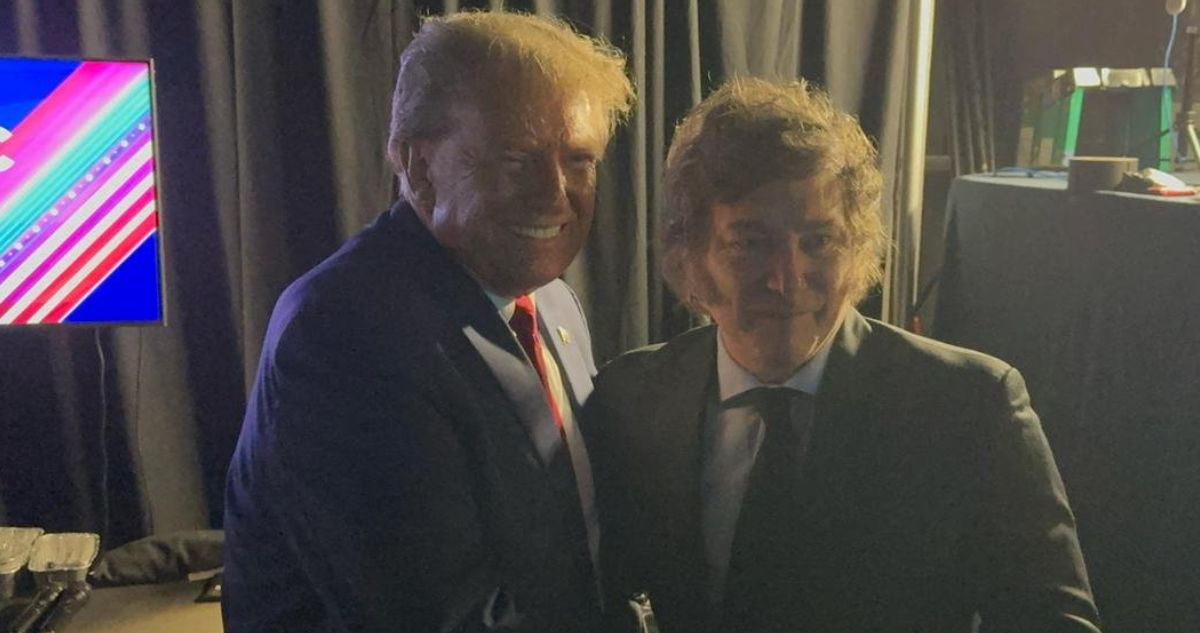 Trump y Milei en febrero de 2023