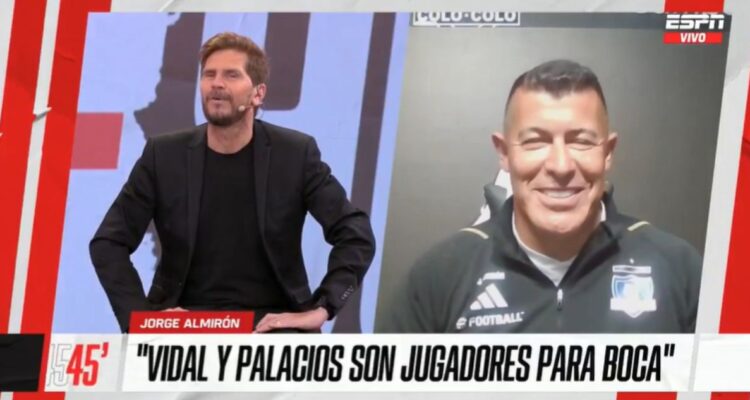 Jorge Almirón destaca a Arturo Vidal y Carlos Palacios en entrevista con TV de Argentina