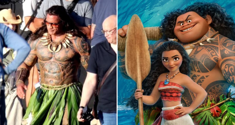 Dwayne Johnson como Maui en Moana