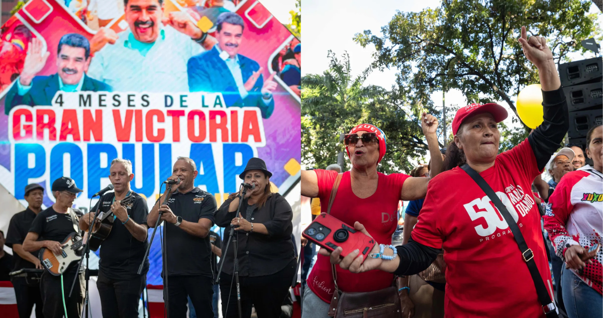 La gran victoria popular: chavismo celebra cuatro meses de la controvertida reelección de Maduro