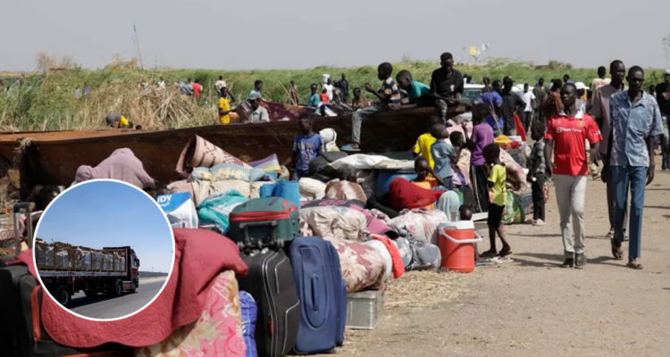 ONU pone en marcha convoy de más de 700 camiones con ayuda humanitaria para zonas más remotas de Sudán