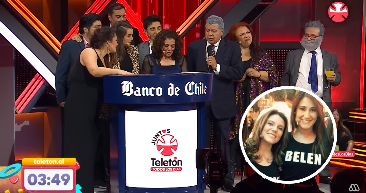 Captura de El Muro en la Teletón 2024 y miniatura de María José Quiroz