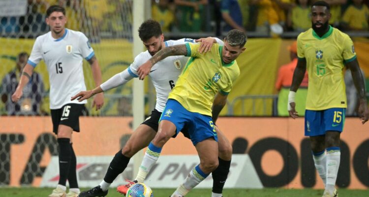 Uruguay apela a la ’garra charrúa’ y empata en visita a Brasil: La Celeste es segunda en Eliminatorias