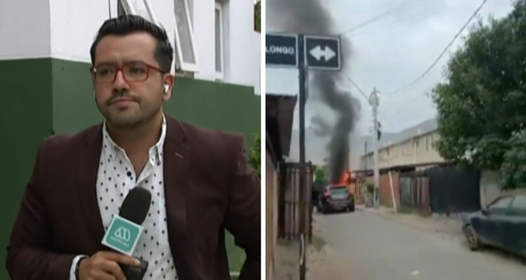 Danilo Villegas en despacho con equipo de Mega donde fue intimidado a balazos