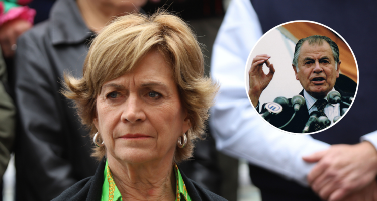 “Raíces”: Evelyn Matthei inaugura escultura en homenaje al exPresidente Aylwin en Providencia