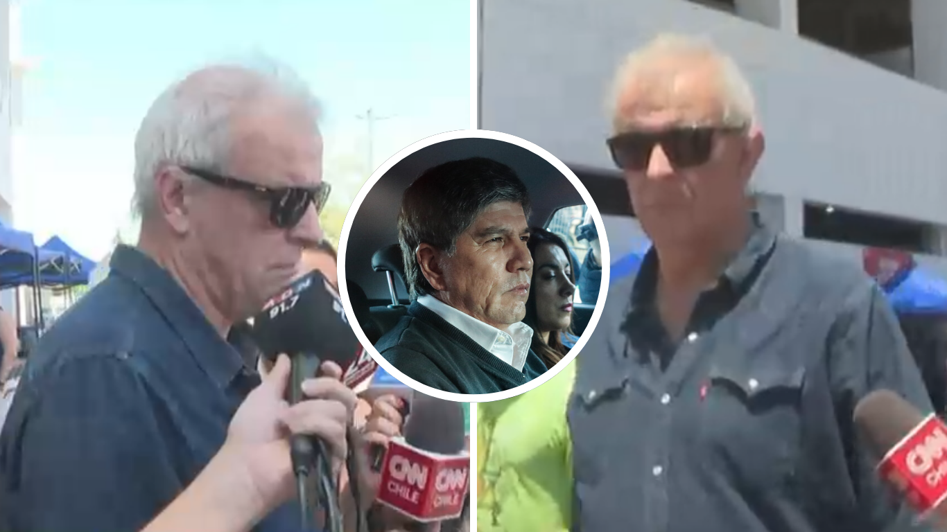 En la imagen, el fiscal Xavier Armendáriz en el centro de votación del Estadio Nacional.
