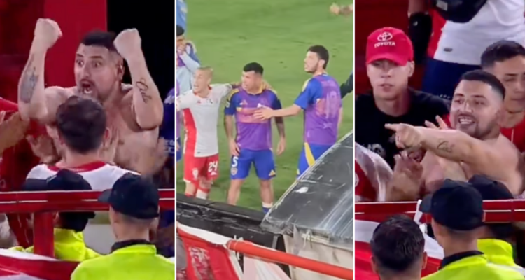 Gary Medel y un episodio de furia en Argentina.