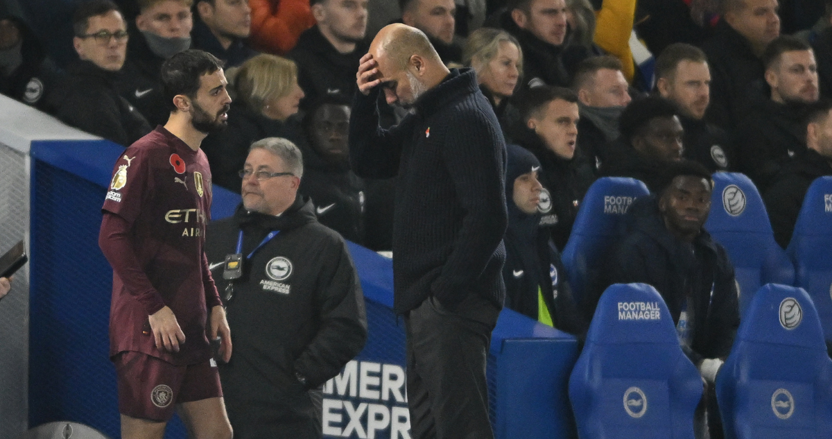 Guardiola pierde 4to juego seguido por primera vez como DT y es foco de burlas: “Te van a despedir”