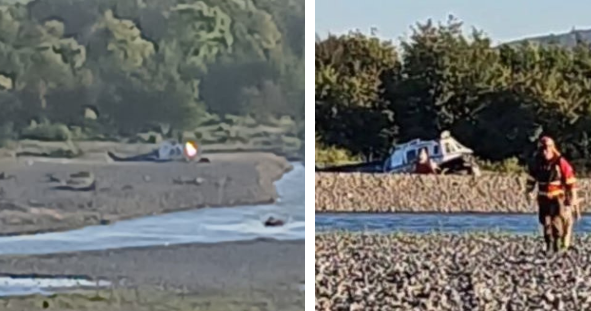 helicóptero capotó en rauco