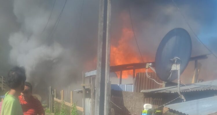 Incendio de campamento en Rahue Alto, Osorno