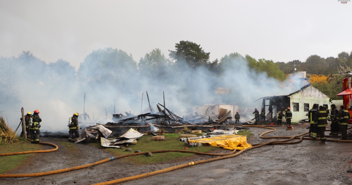 Incendio en escuela de Notuco en Chonchi