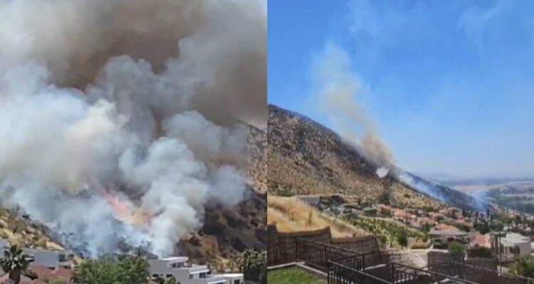 Declaran Alerta Roja en Pudahuel por incendio forestal con peligro de propagación a viviendas