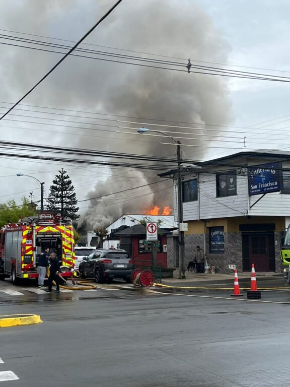 Incendio en Osorno