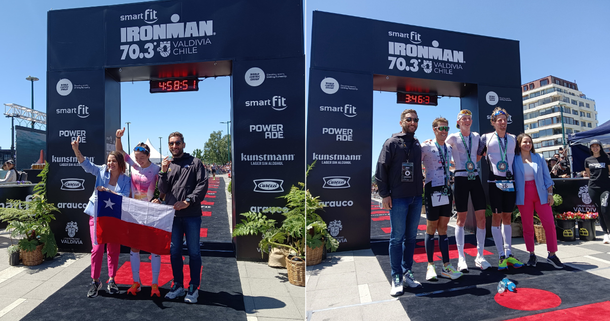 Macarena Salazar se queda con la primera edición del Ironman 70.3 de Valdivia.