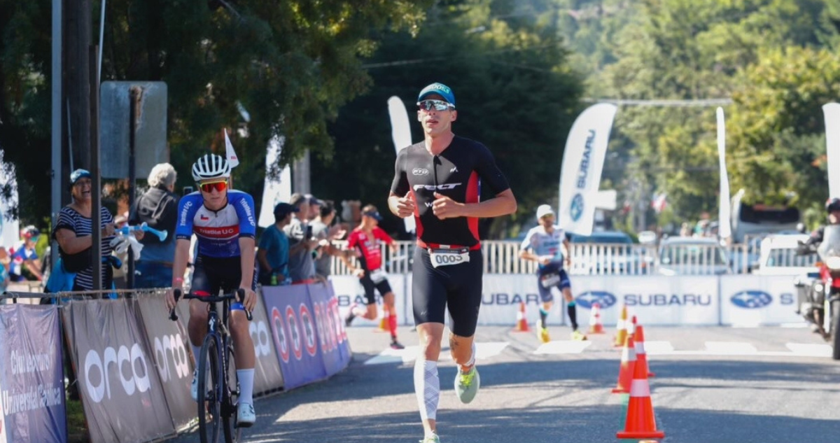 Hombre corriendo en la previa de Ironman de Valdivia