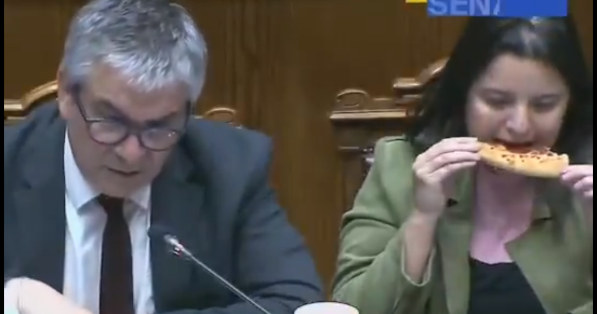 Javiera Martínez en sesión en el congreso