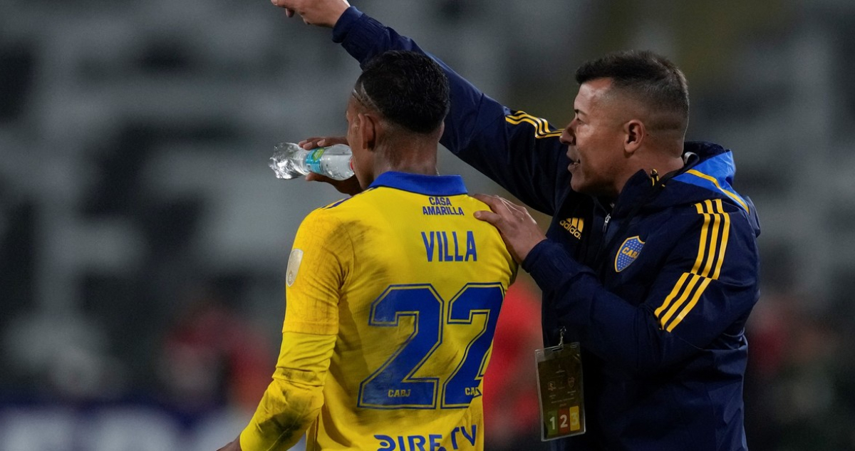 Jorge Almirón y Sebastián Villa en Boca Juniors