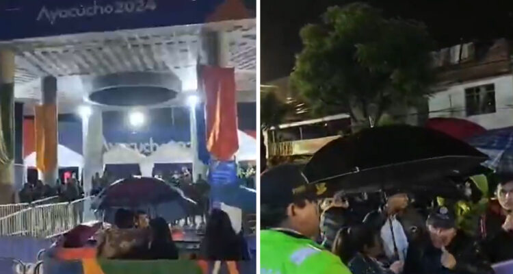 Inauguración de Juegos Bolivarianos fue suspendida por lluvias.