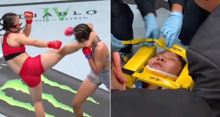 No recordó la pelea: la devastadora patada y K.O. que dejó en camilla a peleadora en la UFC femenina
