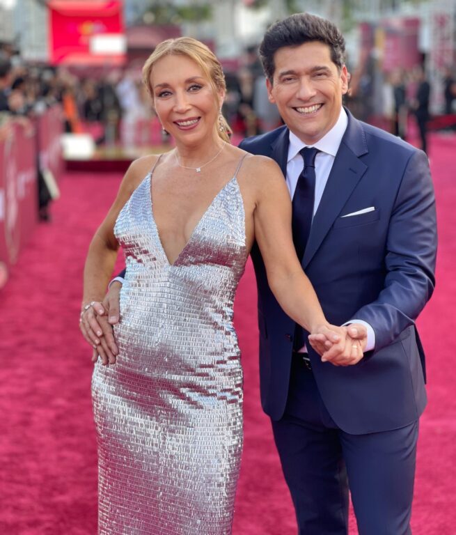 Karen Doggenweiler y Rafael Araneda llegaron a los Latin Grammy: desfilaron por la alfombra roja