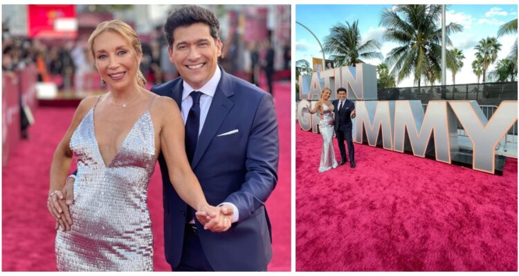 Karen Doggenweiler y Rafael Araneda llegaron a los Latin Grammy: desfilaron por la alfombra roja