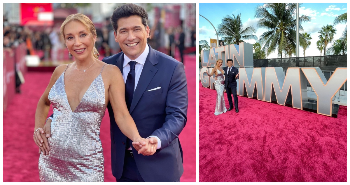 Karen Doggenweiler y Rafael Araneda llegaron a los Latin Grammy: desfilaron por la alfombra roja