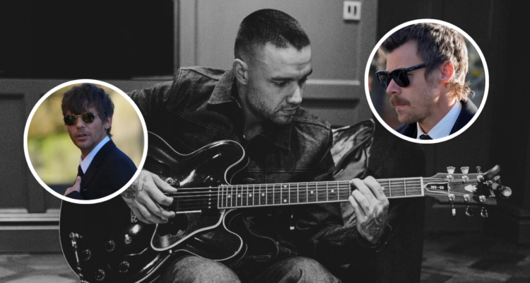 Liam Payne en referencia a fotografías de su funeral en Reino Unido