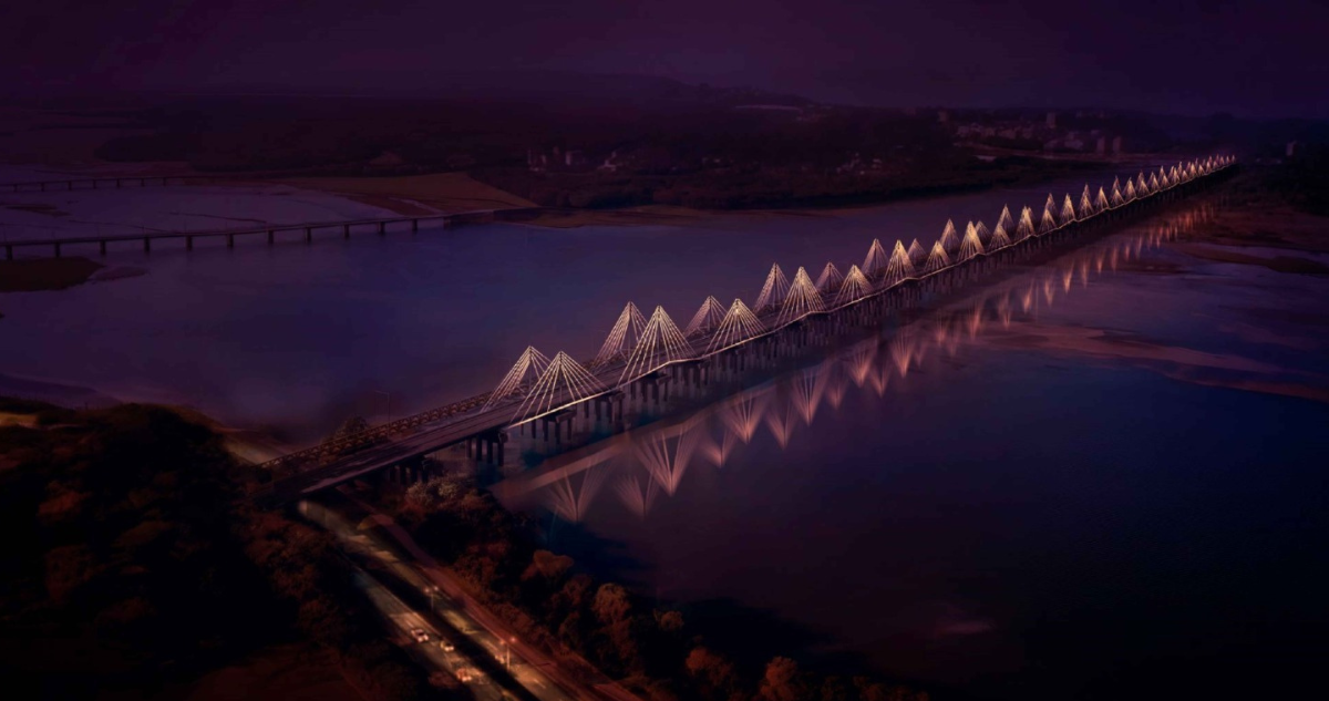 Novedoso diseño arquitectónico marca última etapa de obras de Puente Ferroviario sobre río Bío Bío