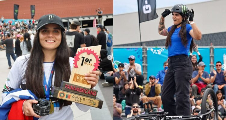 Macarena Pérez, campeona del Panamericano de Santiago de BMX