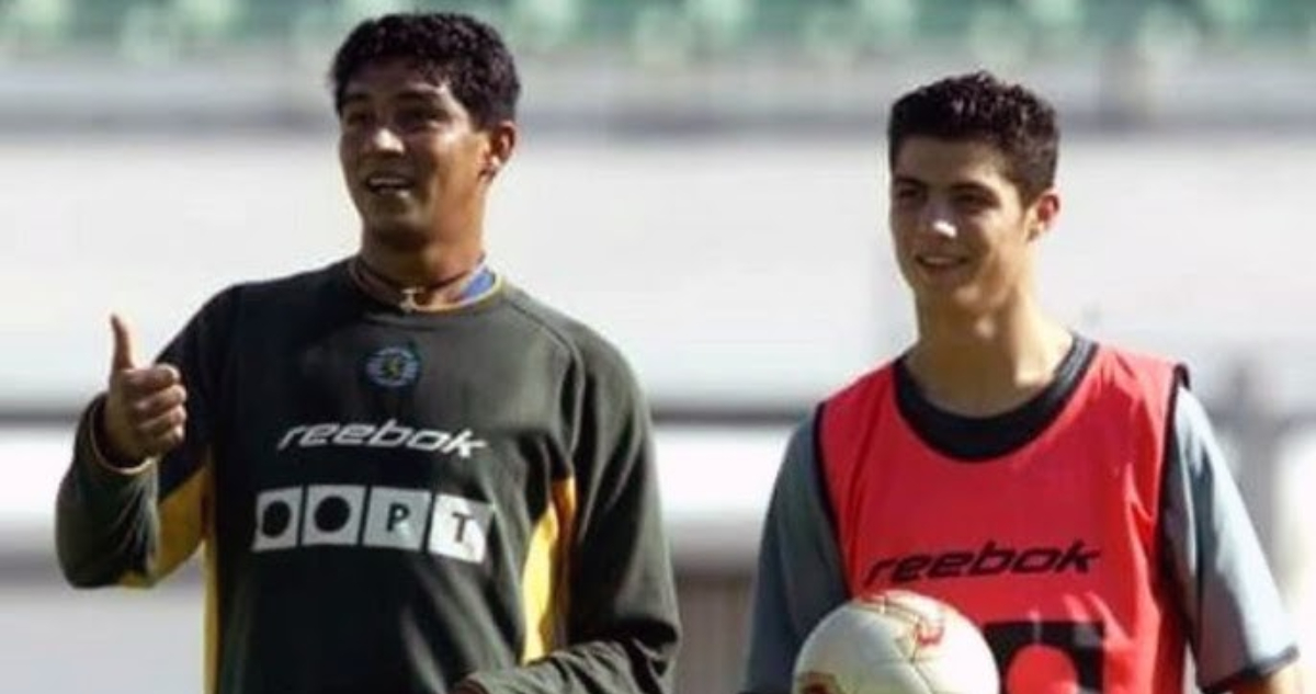 Mario Jardel y un joven Cristiano Ronaldo en el Sporting de Lisboa