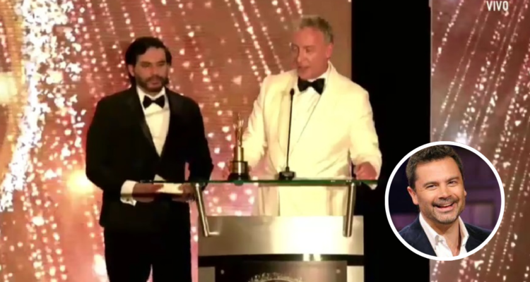 Martín Cárcamo en premios Martín Fierro