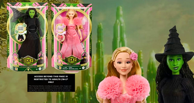Mattel se disculpa por incluir link de un sitio para adultos en embalaje de muñecas de “Wicked”