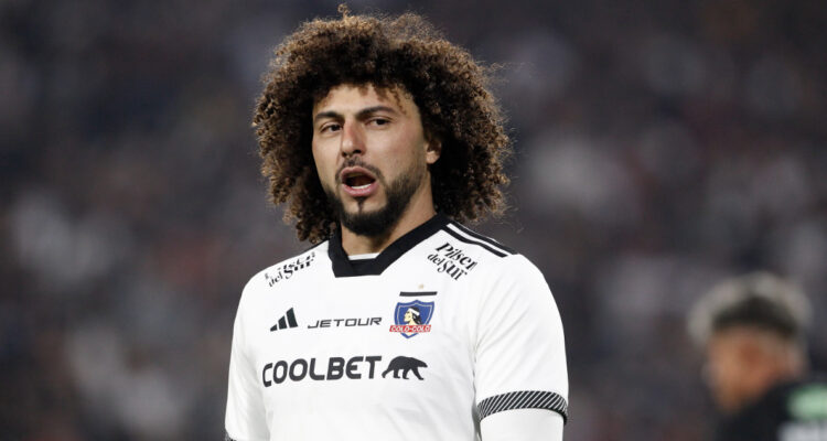 Maximiliano Falcón jugando por Colo Colo en el Campeonato Nacional 2024