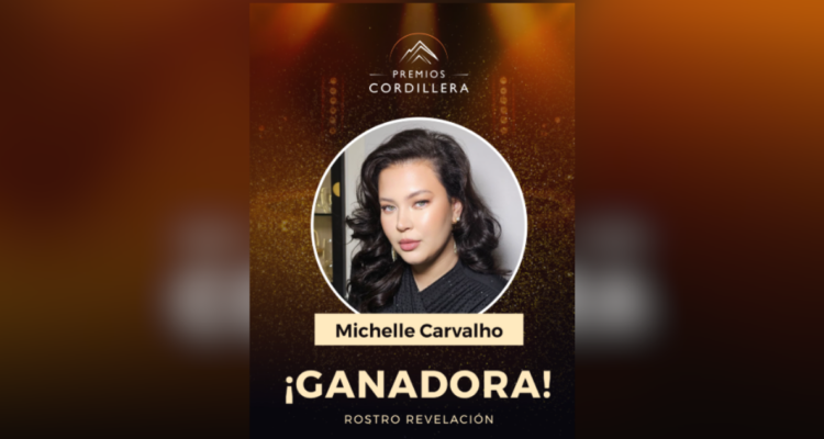 Michelle Carvalho es la flamante ganadora de “Rostro revelación” en Premios Cordillera