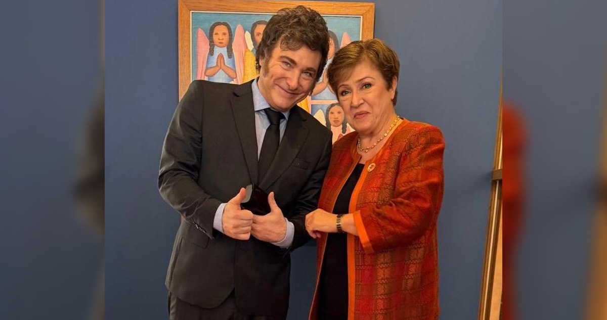 La directora del FMI se reúne con Javier Milei y destaca el “impresionante progreso” de Argentina