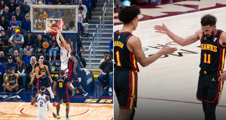 Oklahoma tumba a Warriors y Atlanta le propina su segunda derrota a Cleveland en la temporada.