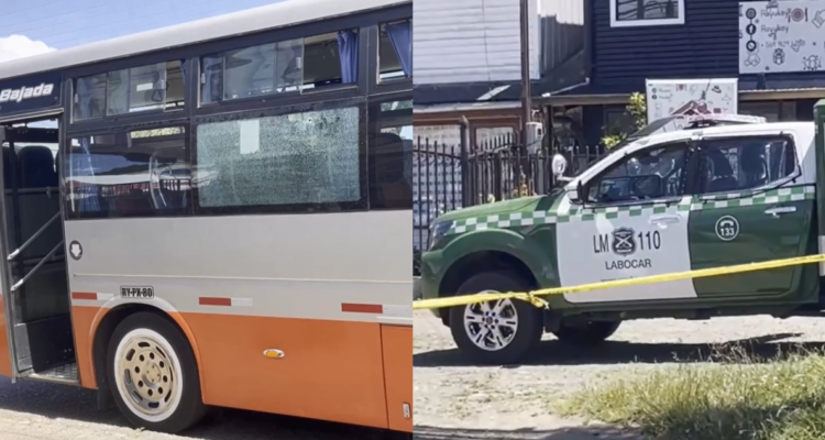 Pasajera de bus resultó baleada en el rostro tras disparos de desconocidos en Valdivia