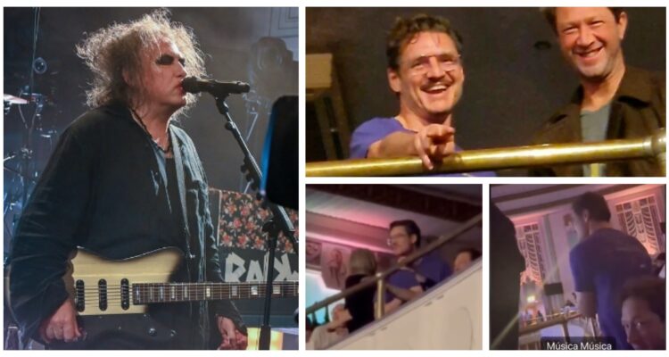 Pedro Pascal cantó y bailó como un fan más en el exclusivo concierto de The Cure en Londres