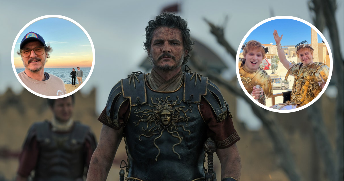 Pedro Pascal y fotografías nuevas de Gladiador II