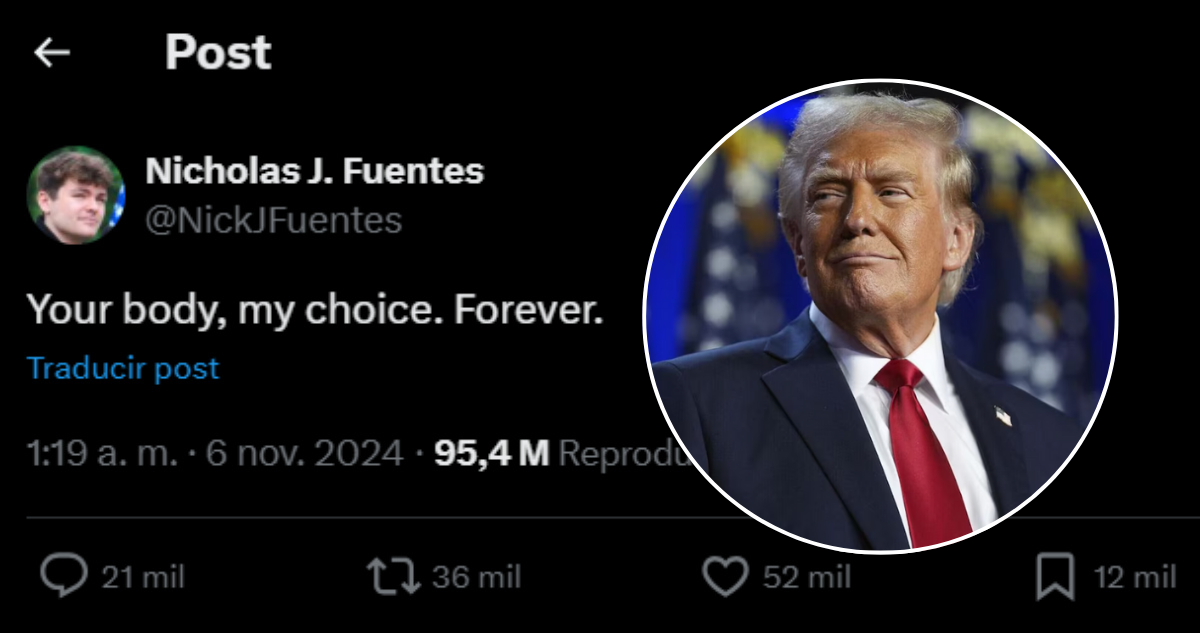 Captura de un tuit que ejemplifica el contenido misógino en Internet tras triunfo de Trump