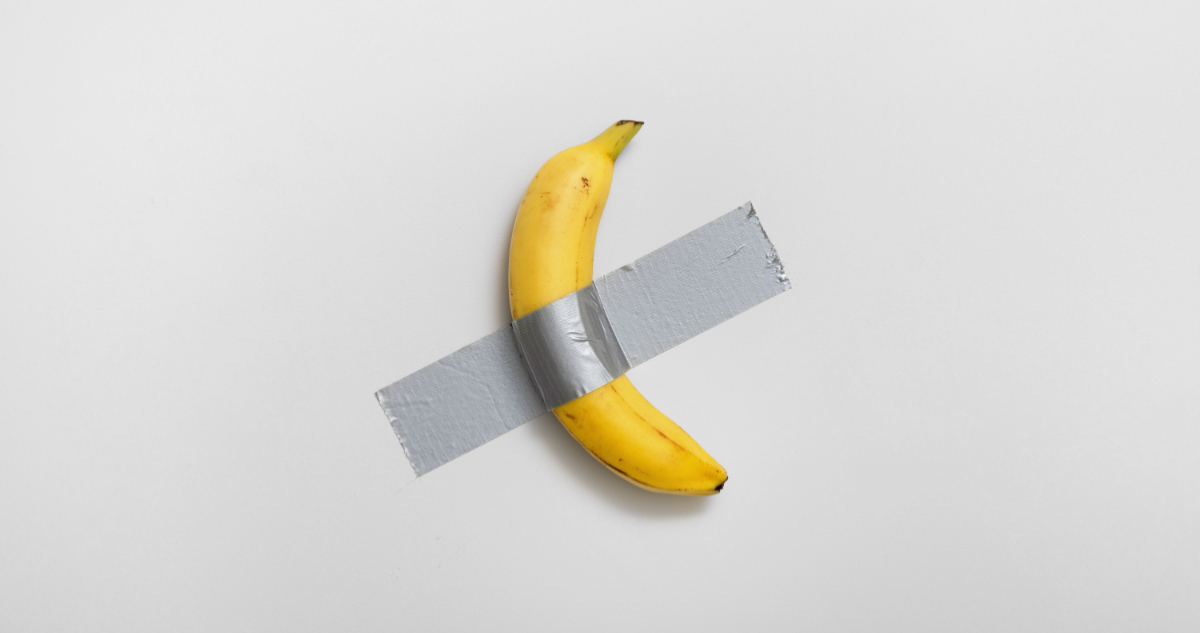 Un plátano que se vendió como una obra de arte millonaria