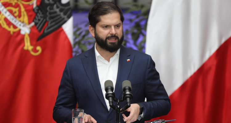 En la imagen, el presidente Gabriel Boric.