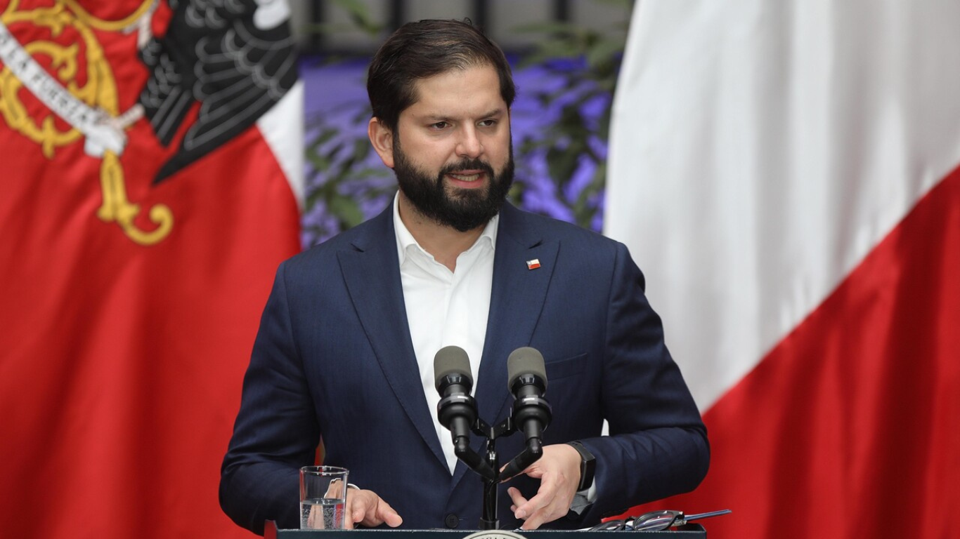 En la imagen, el presidente Gabriel Boric.