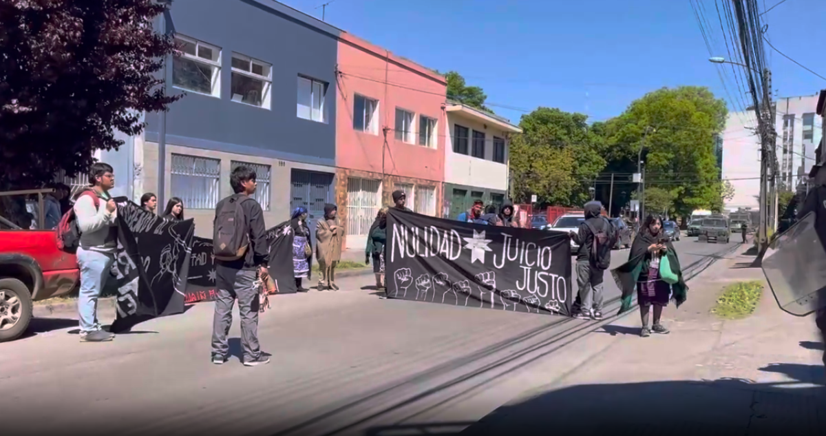 Protesta de comuneros en favor de acusados por crimen de Francisco Benavides