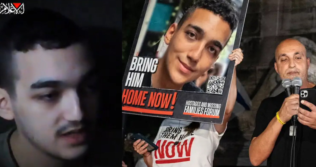 Publican video de rehén israelí-estadounidense en Gaza donde pide presión para negociar su liberación